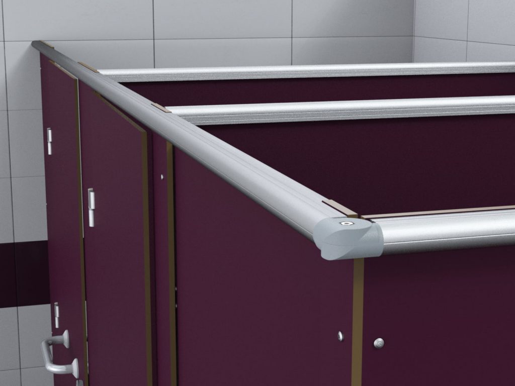 Profil PROMU et angle de bandeau de façade sur cabine Intimeo de Cabineo