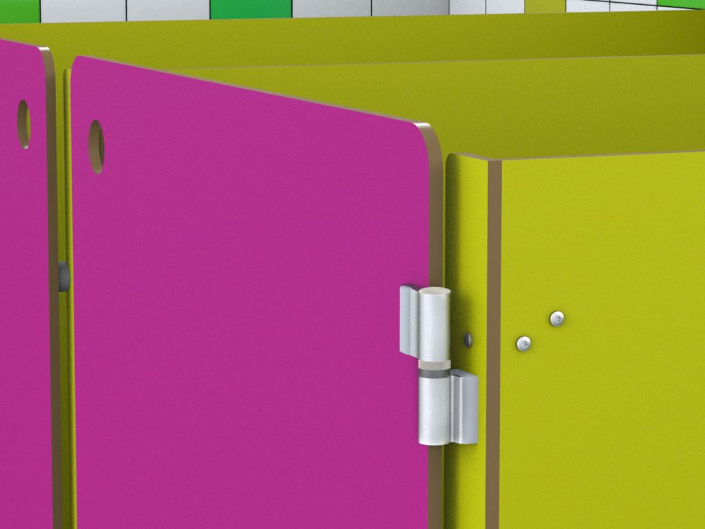 Embase de paumelle Cabineo sur cabine Animeo