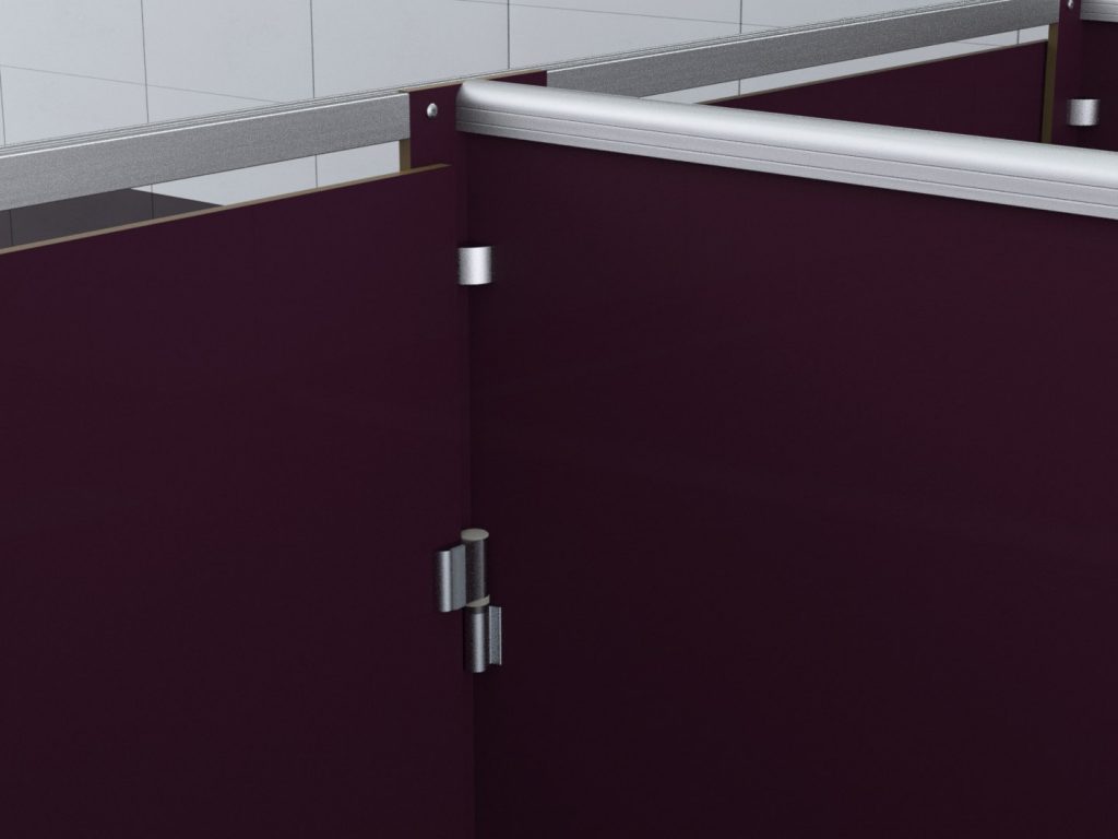 Paumelle et quart-de-rond Cabineo vue intérieur cabine