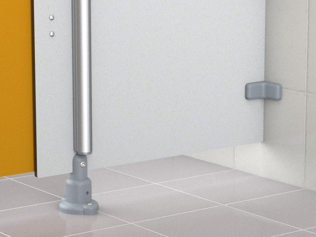 Renfort de meneaux long et équerre sur mur Cabineo